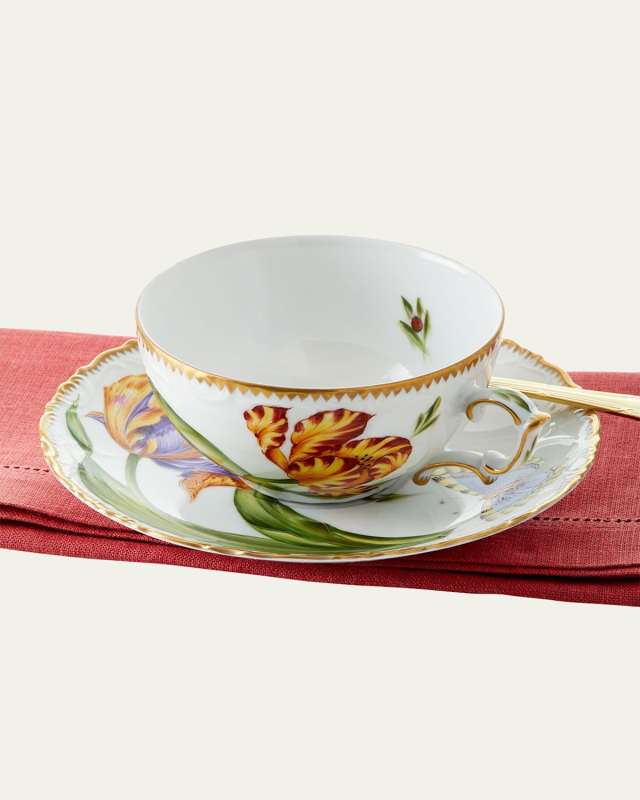 Old Master Tulips Teacup & Saucer